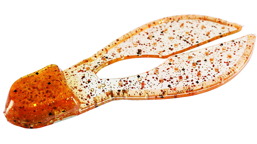 Zoom Super Chunk Jig Trailer, 5 Pack, 3.5in, Bourbon Blaze, 037416X