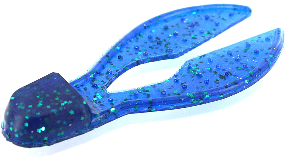 Zoom Super Chunk Jig Trailer, 5 Pack, 3.5in, Emerald Blue, 037352X