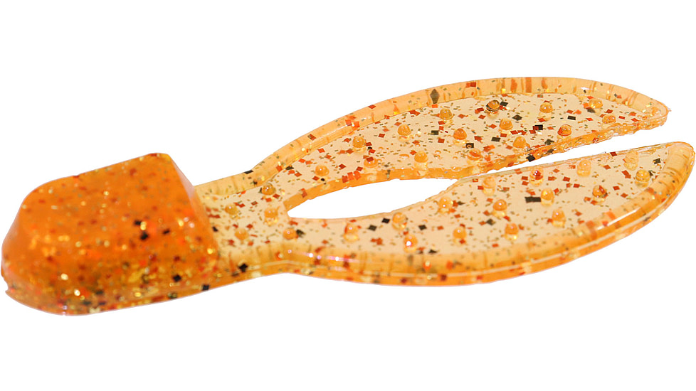 Zoom Super Chunk Jr Jig Trailer, 6 Pack, 2in, Bourbon Blaze, 041416X