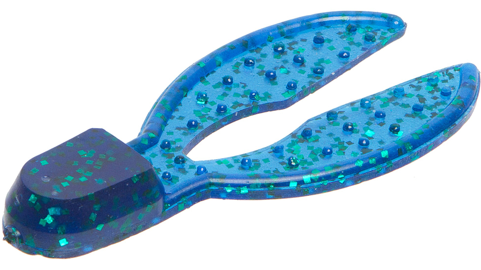 Zoom Super Chunk Jr Jig Trailer, 6 Pack, 2in, Emerald Blue, 041352X