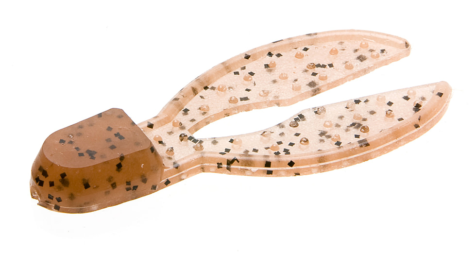 Zoom Super Chunk Jr Jig Trailer, 6 Pack, 2in, Pumpkin, 041013X