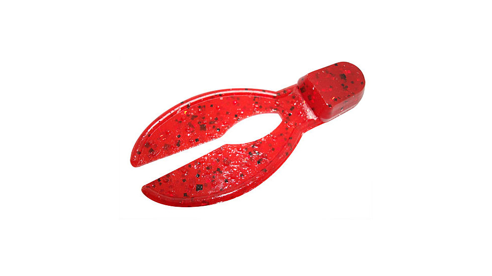 Zoom Super Chunk Jr Jig Trailer, 6 Pack, 2in, Ruby Red, 041134X