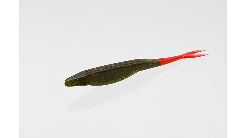Zoom Super Fluke Fluke, 10, 5.25in, Avocado Red Tail, 23188