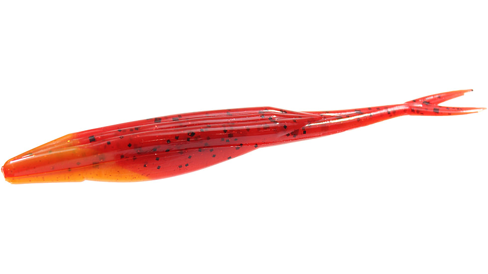 Zoom Super Fluke Baitfish Imitator, 10 Pack, 5.25in, Hot Zamales, 023429X