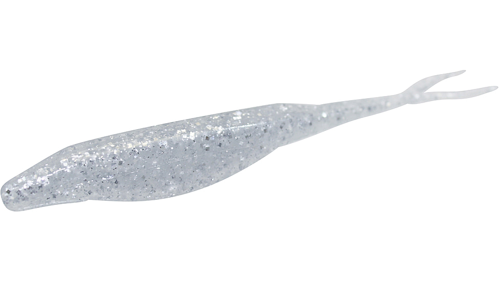 Zoom Super Fluke Baitfish Imitator, 10 Pack, 5.25in, Icicle, 023034X