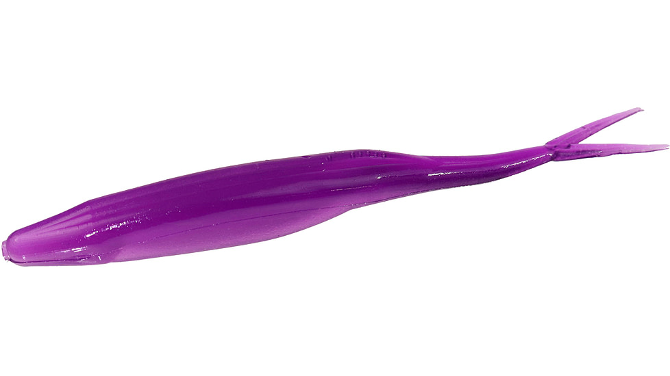 Zoom Super Fluke Baitfish Imitator, 10 Pack, 5.25in, Old Purple, 023065X