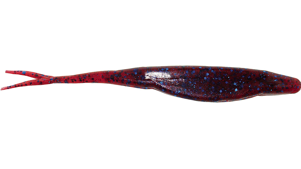 Zoom Super Fluke Baitfish Imitator, 10 Pack, 5.25in, Plum, 023004X