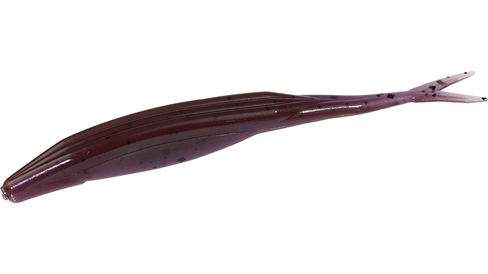 Zoom Super Fluke Baitfish Imitator, 10 Pack, 5.25in, Purple Pumpkin, 023432X