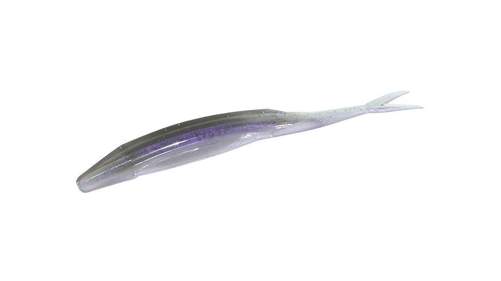 Zoom Super Fluke Baitfish Imitator, 10 Pack, 5.25in, Purple Smoke, 023344X
