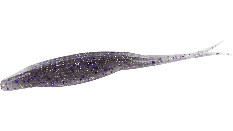 Zoom Super Fluke Baitfish Imitator, 10 Pack, 5.25in, Smokin Purple, 023310X