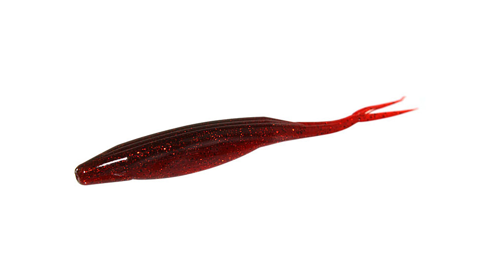 Zoom Super Fluke Baitfish Imitator, 10 Pack, 5.25in, Spanish Craw, 023381X