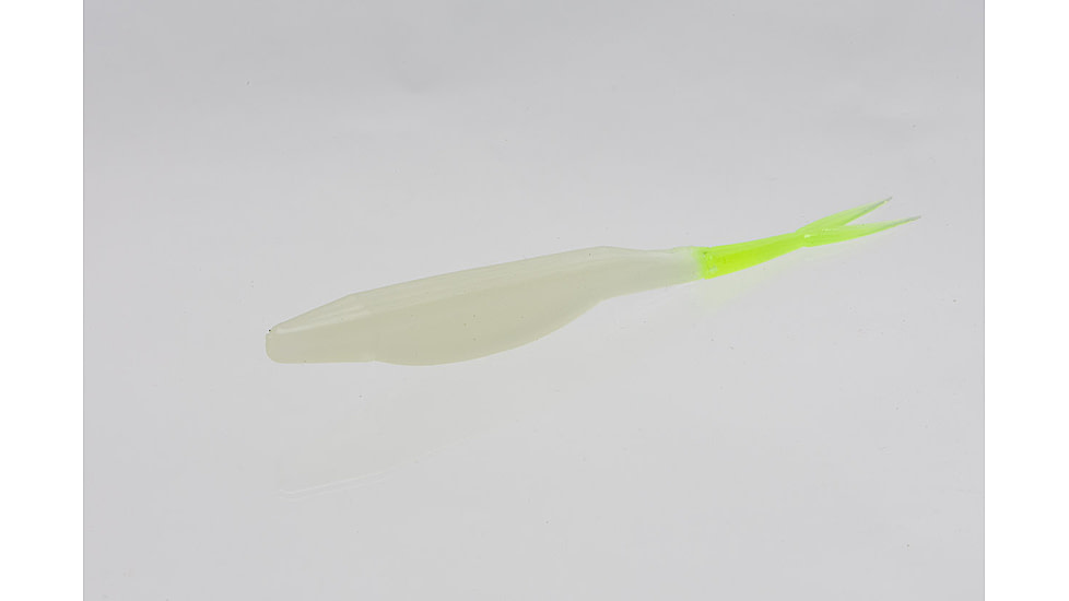 Zoom Super Fluke Fluke, 10, 5.25in, Glow Chartreuse Tail, 23190