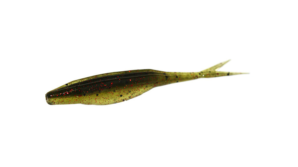 Zoom Super Fluke Jr Baitfish Imitator, 10 Pack, 4in, California 420, 056308X