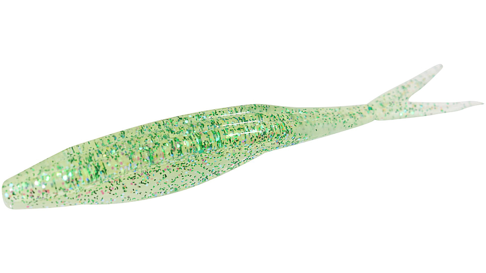 Zoom Super Fluke Jr Baitfish Imitator, 10 Pack, 4in, Lucky Shad, 056430X
