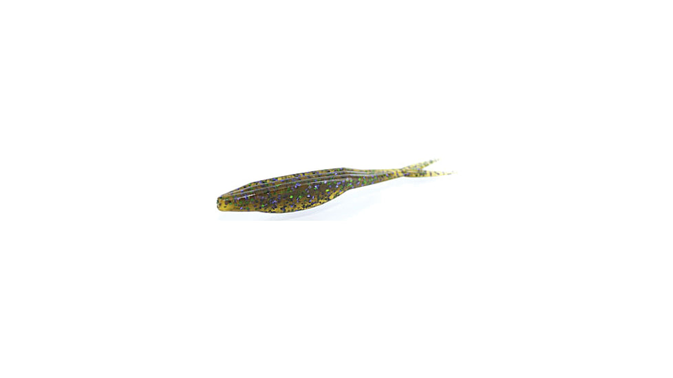 Zoom Super Fluke Jr Baitfish Imitator, 10 Pack, 4in, Watermelon Candy, 056120X