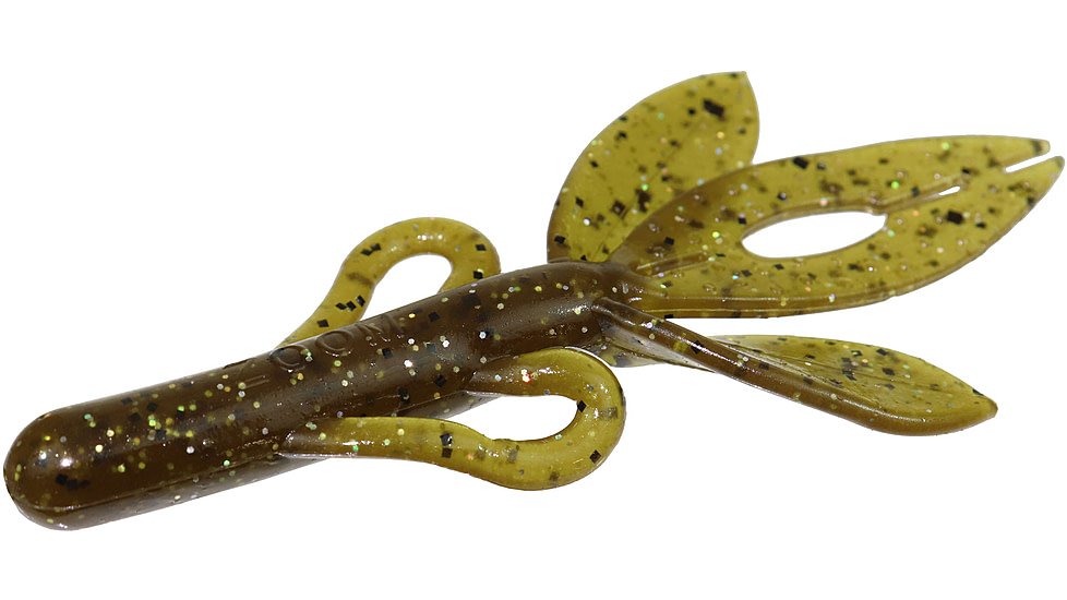 Zoom Super Hog Creature Bait, 10 Pack, 4in, Green Pumpkin Magic, 085284X