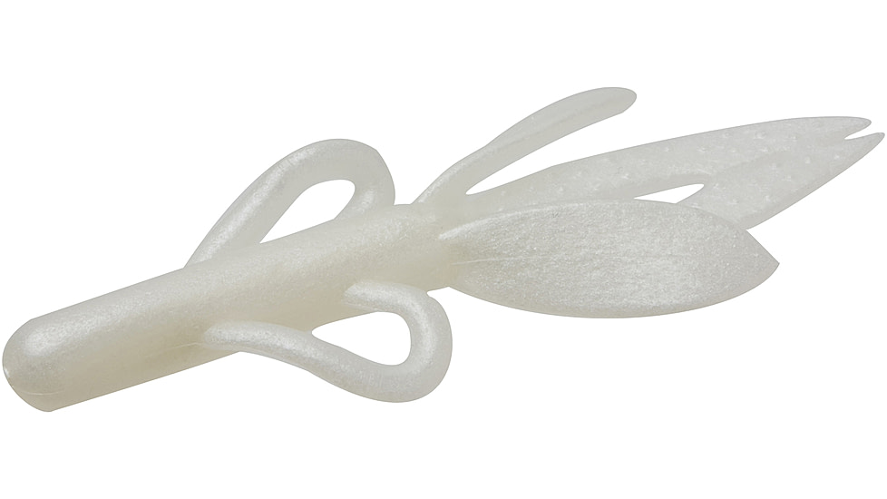 Zoom Super Hog Creature Bait, 10 Pack, 4in, White Pearl, 085045X