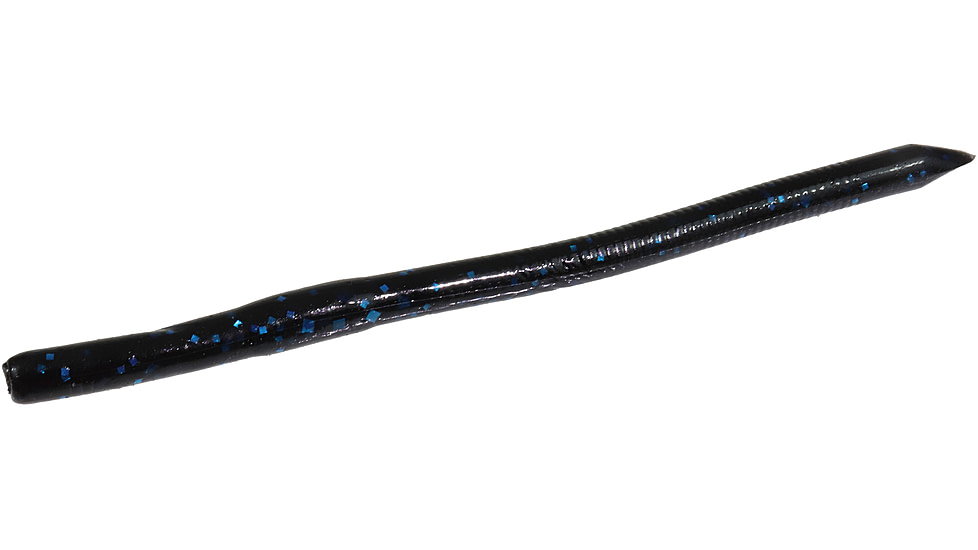 Zoom Swamp Crawler Finesse Worm, 5 Pack, 5.5in, Black/Blue 2, 016072X