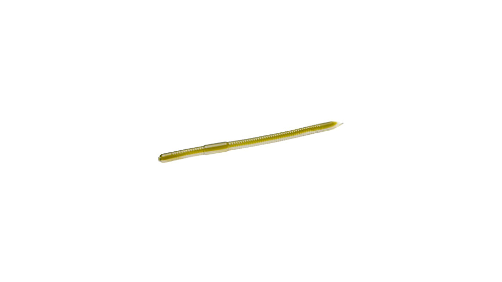 Zoom Swamp Crawler Finesse Worm, 5 Pack, 5.5in, Green Weenie 2, 016287X