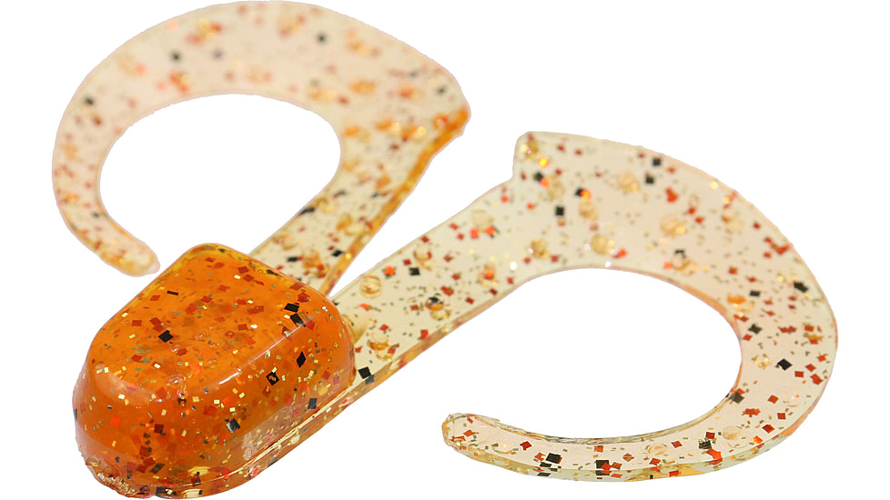 Zoom Swimmin Chunk Jig Trailer, 10 Pack, 3in, Bourbon Blaze, 043416X