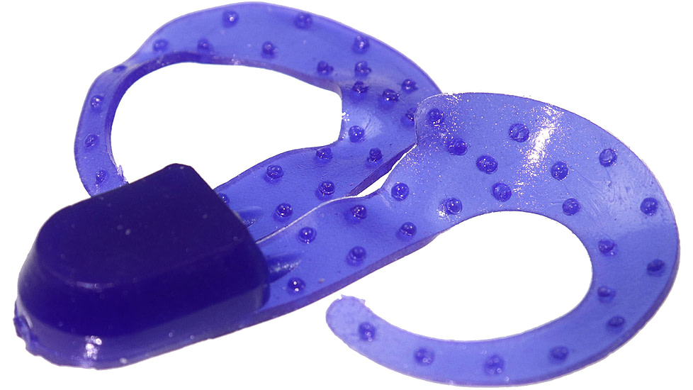 Zoom Swimmin Chunk Jig Trailer, 10 Pack, 3in, Flippin Purple, 043101X