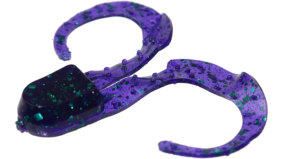 Zoom Swimmin Chunk Jig Trailer, 10 Pack, 3in, Junebug, 043005X