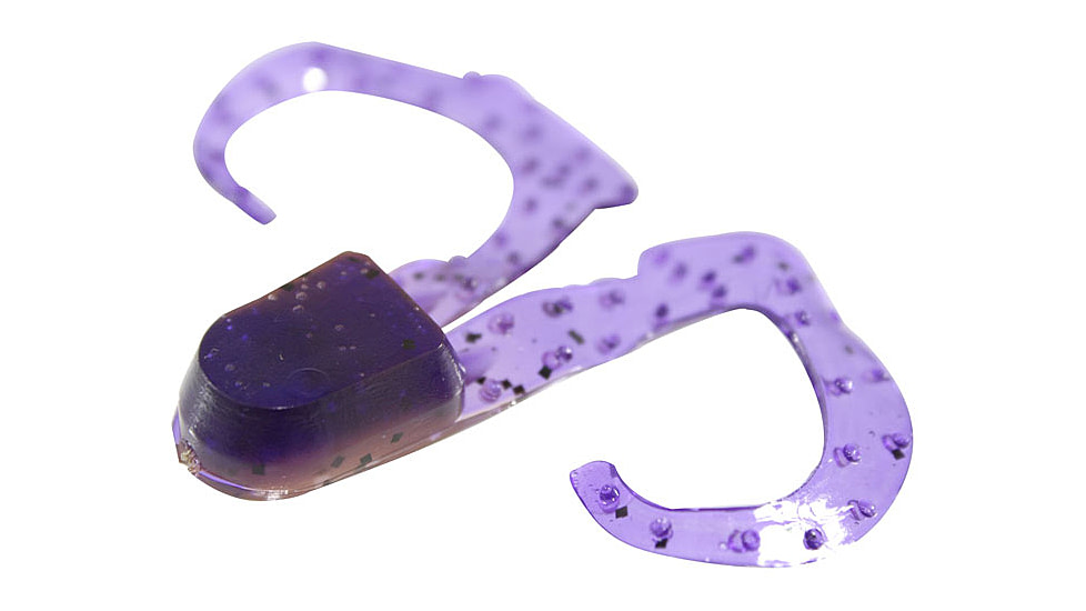 Zoom Swimmin Chunk Jig Trailer, 10 Pack, 3in, PB &amp; J, 043225X