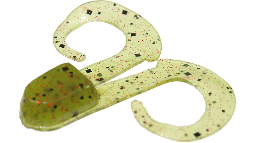 Zoom Swimmin Chunk Jig Trailer, 10 Pack, 3in, Watermelon Red, 043054X