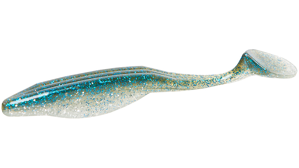 Zoom Swimmin Super Fluke Jr Baitfish Imitator, 10 Pack, 4in, Silver Flash, 117356X