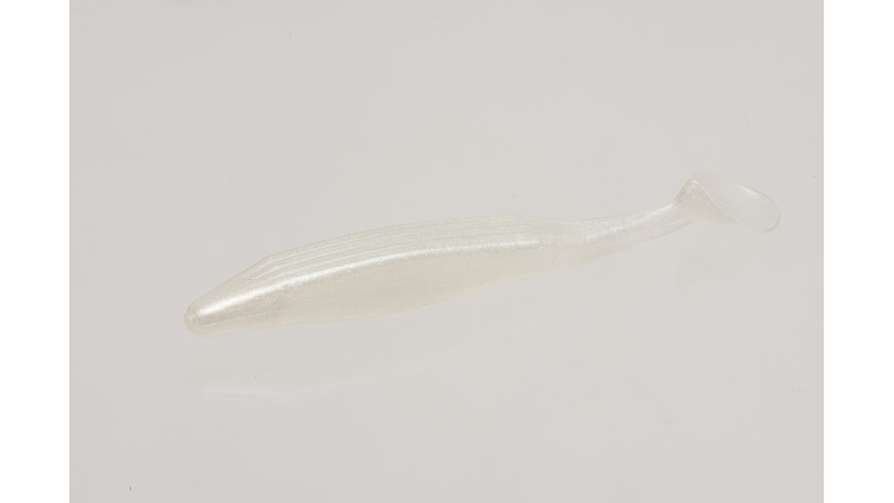 Zoom Swimmin'Super Fluke Swimbaits, 5, 5in, White Pearl, 116045