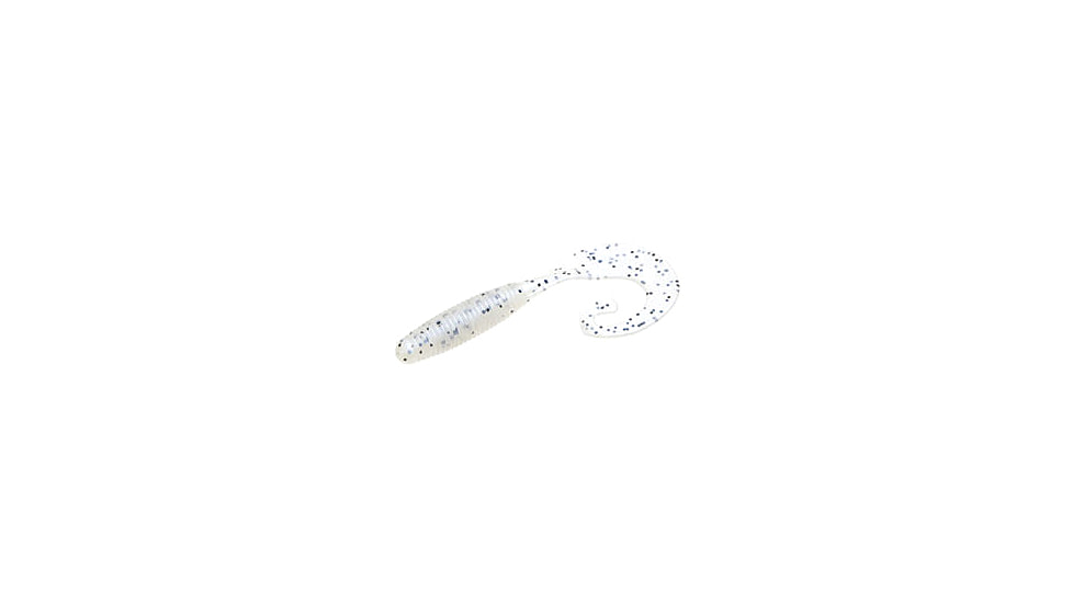 Zoom Tab Tail Grub, 10 Pack, 4in, Glimmer Blue, 059043X