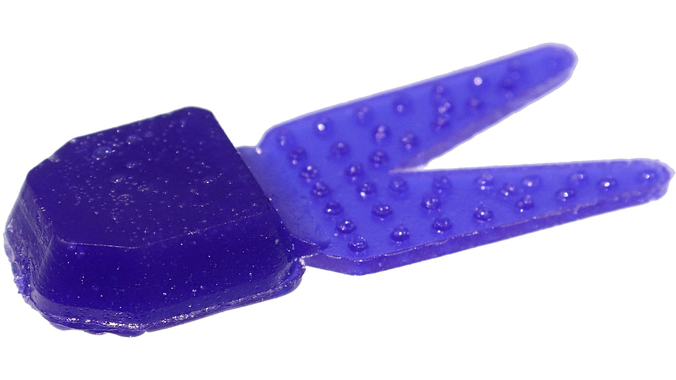 Zoom Tiny Chunk Jig Trailer, 5 Pack, 2in, Flippin Purple, 029101X