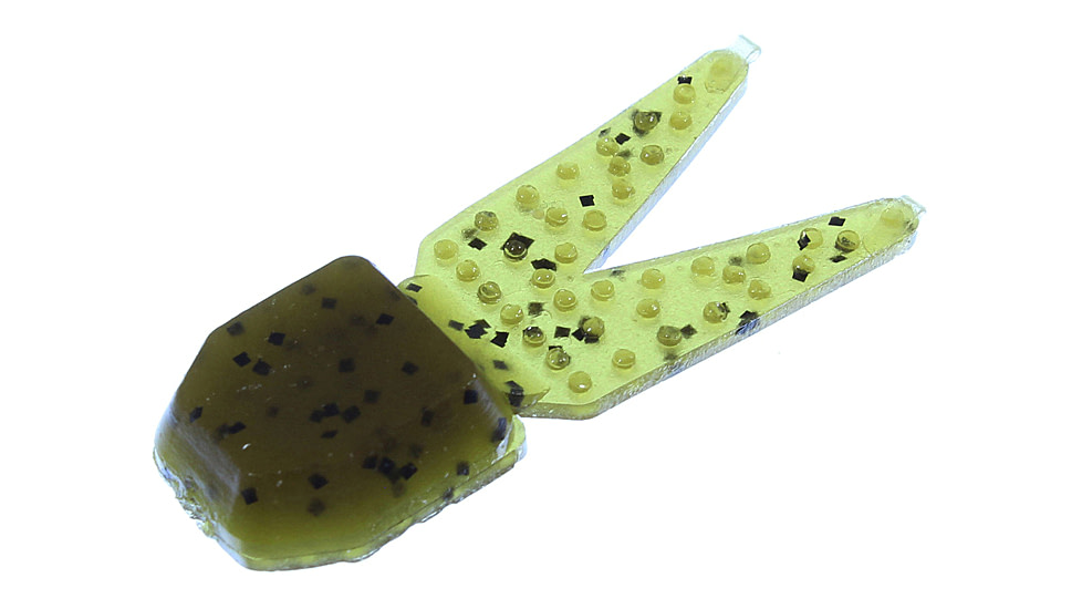 Zoom Tiny Chunk Jig Trailer, 5 Pack, 2in, Green Pumpkin, 029025X