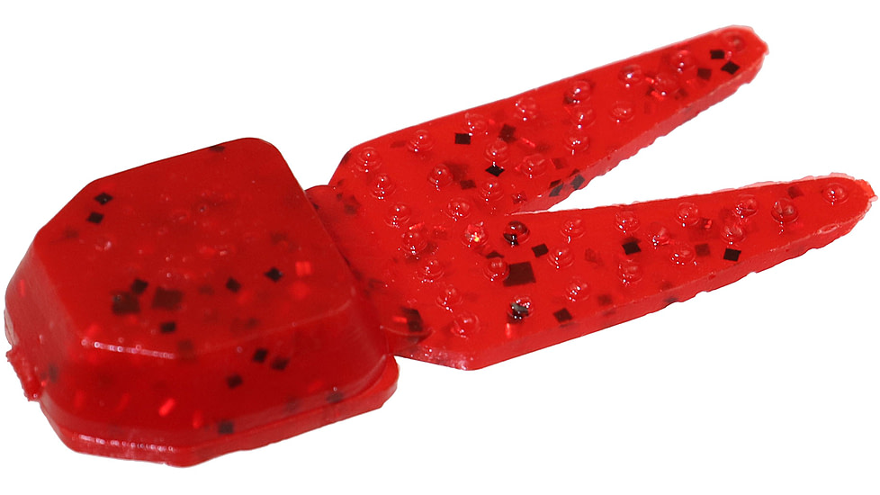 Zoom Tiny Chunk Jig Trailer, 5 Pack, 2in, Ruby Red, 029134X