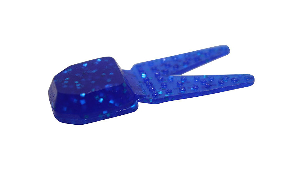 Zoom Tiny Chunk Jig Trailer, 5 Pack, 2in, Sapphire Blue, 029110X