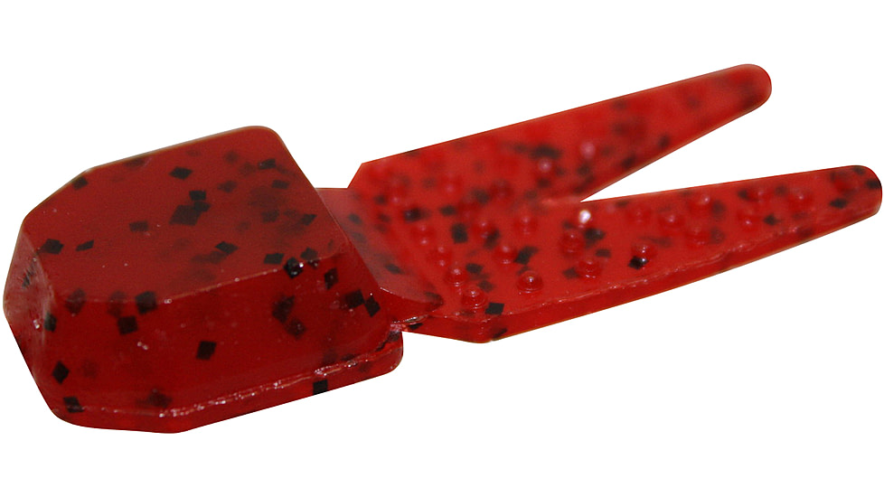 Zoom Tiny Chunk Jig Trailer, 5 Pack, 2in, Tomato Seed, 029084X