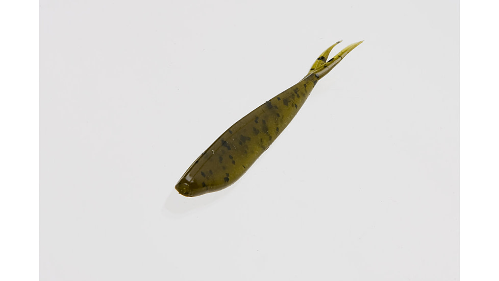 Zoom Tiny Fluke Fluke, 20, 3in, Green Pumpkin, 81025