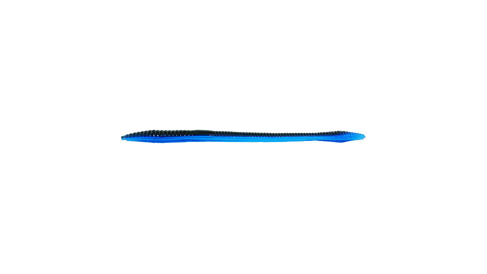 Zoom Trick Worm, 20 Pack, 6.5in, Black Blue Bruizer, 006087X