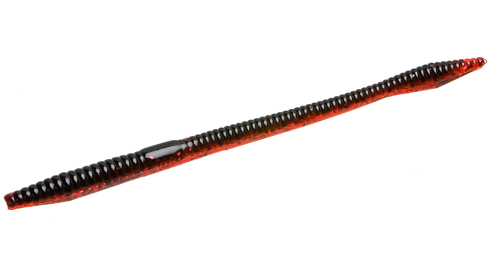 Zoom Trick Worm, 20 Pack, 6.5in, Black Ruby, 6139