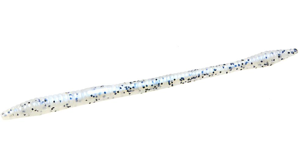 Zoom Trick Worm, 20 Pack, 6.5in, Glimmer Blue, 006043X