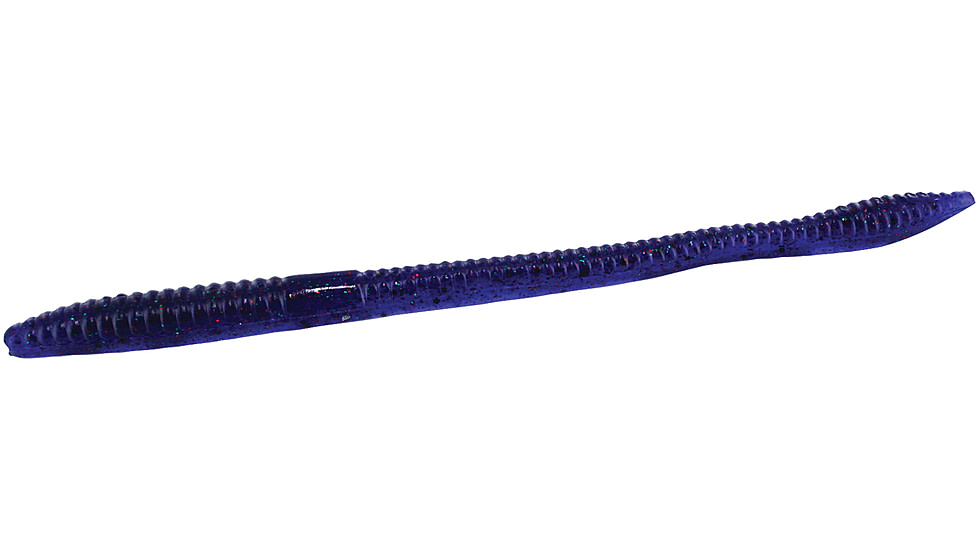 Zoom Trick Worm, 20 Pack, 6.5in, Junebug Pepper Red, 006337X