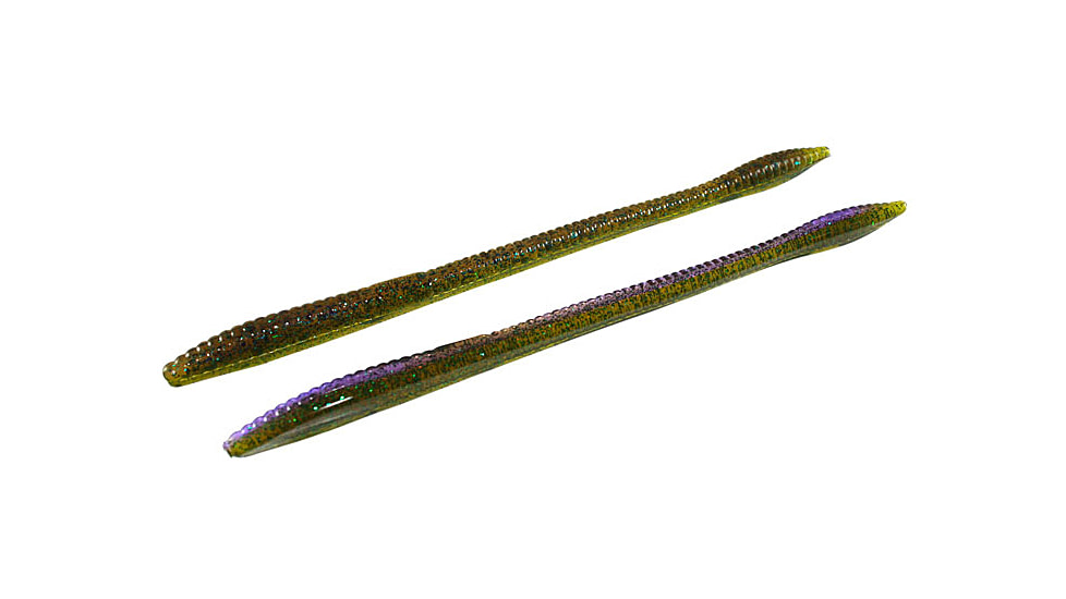 Zoom Trick Worm, 20 Pack, 6.5in, Purple Passion, 006058X