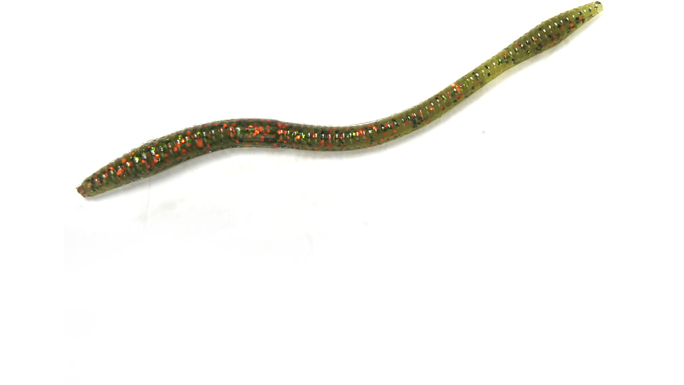 Zoom Trick Worm Worm, 20, 6.5in, Watermelon Green Orange, 006216-SP