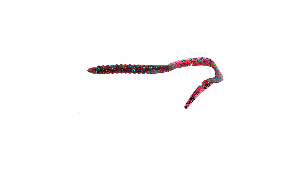 Zoom U-Tale Mid-Size Worm, 20 Pack, 6 3/4in, Plum Apple, 001113X
