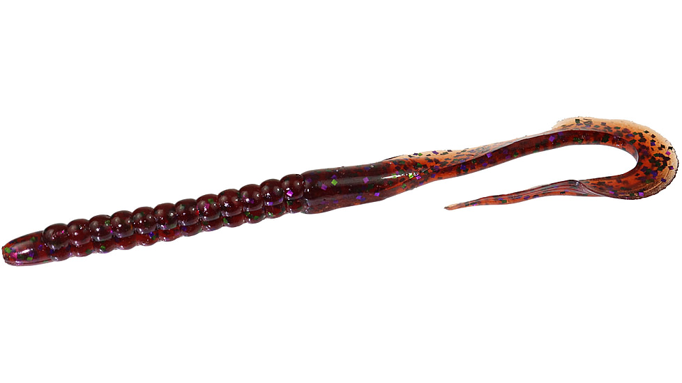 Zoom U-Tale Mid-Size Worm, 20 Pack, 6 3/4in, Scuppernong Candy, 001326X