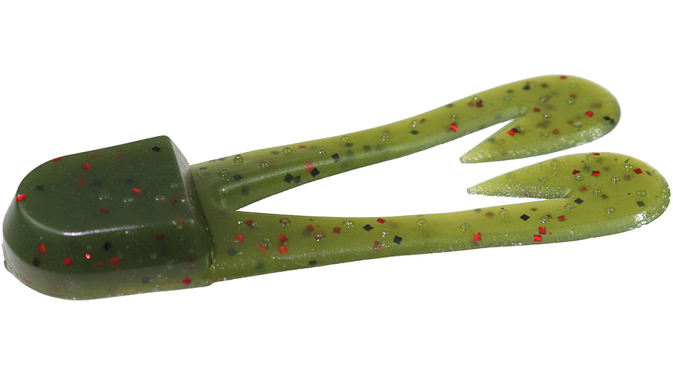 Zoom U-V Chunk Jig Trailer, 5 Pack, 3in, Avocado, 084147X