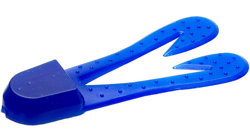 Zoom U-V Chunk Jig Trailer, 5 Pack, 3in, Flippin Blue, 084066X