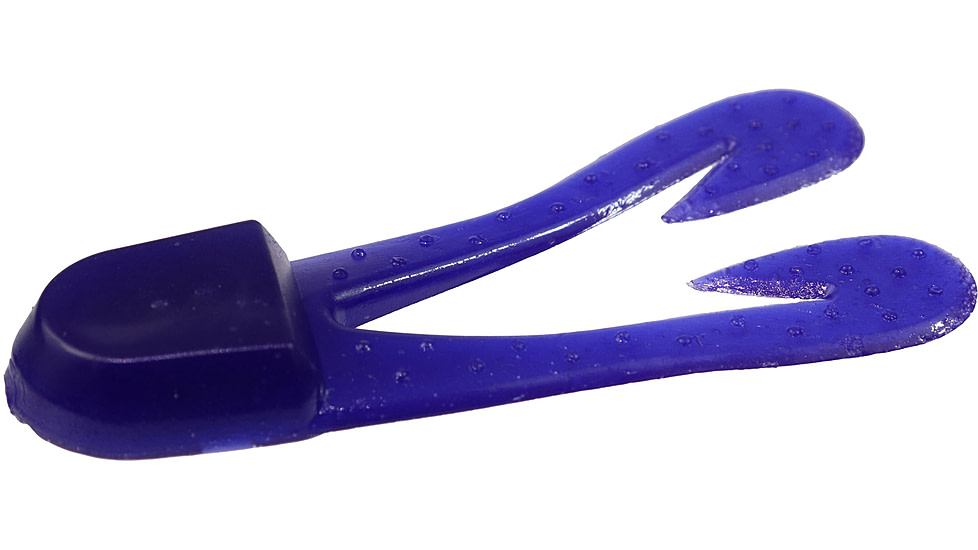 Zoom U-V Chunk Jig Trailer, 5 Pack, 3in, Flippin Purple, 084101X