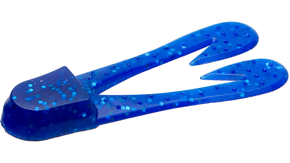 Zoom U-V Chunk Jig Trailer, 5 Pack, 3in, Sapphire Blue, 084110X