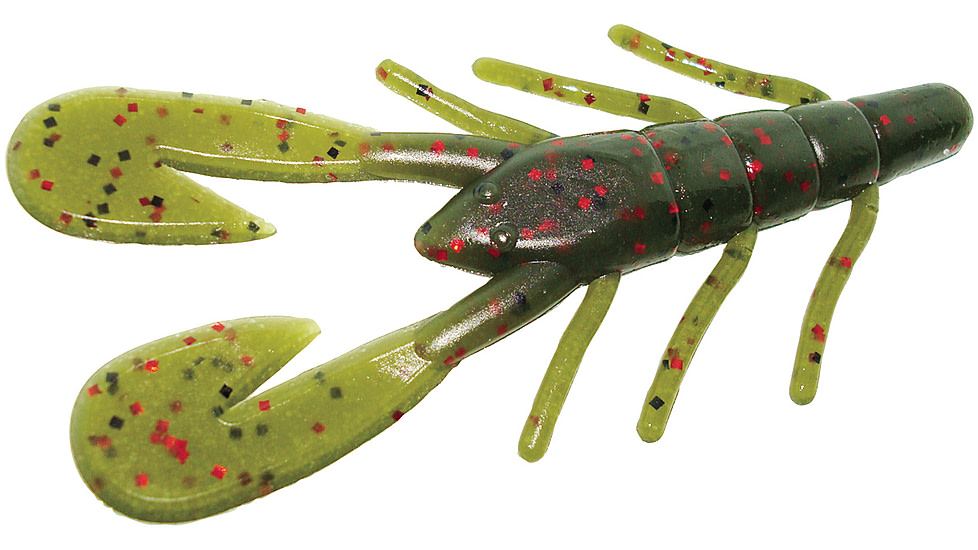 Zoom U-V Speed Craw, 12 Pack, 3.5in, Avocado, 080147X